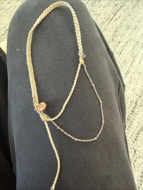Pura Vida Gold-Tone Braided and Chain Bracelet
